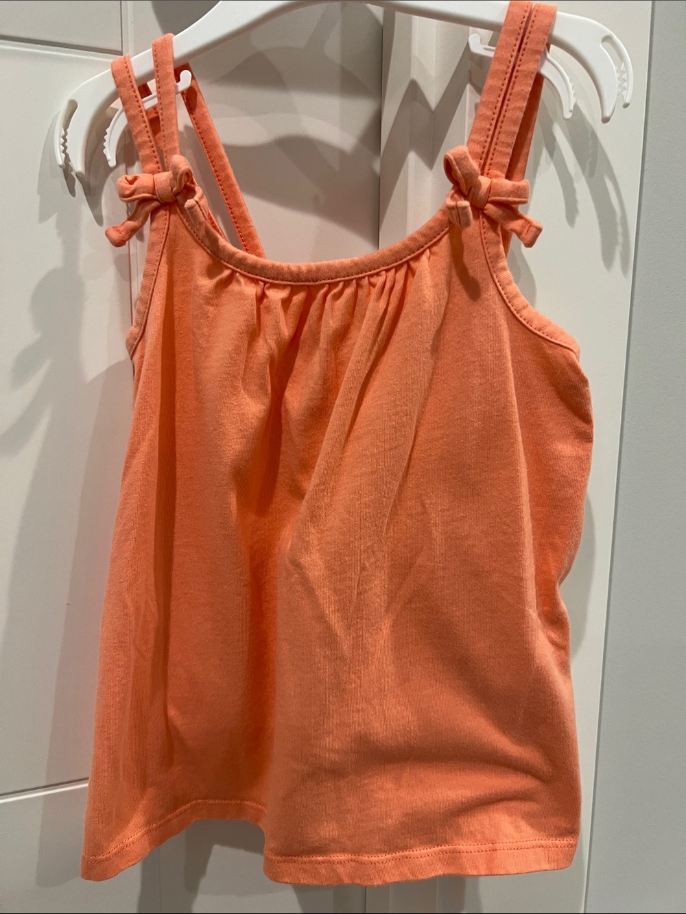 Janie and Jack bow double strap top, size 6